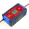 FOXSUR Car Motorcycle Battery Charger 12V 8A 24V 4A Smart Fast Charging for AGM GEL WET EFB Lead Acid Battery Charger