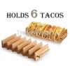 Bamboo Holds 6 Taco Taco Sandwich Tray Food holders Racks