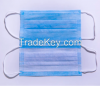 factory supply 3ply non woven disposable face mask dust mask with tie on