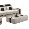 Direct Sell Modern Style Leisure Living Room Couch Furniture European Home Genuine Leather Sofa with LED Lights