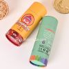 Custom mini eco friendly kraft paper deodorant stick container lip balm tube twist push up lip stick paper tube