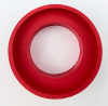 Red sponge rubber gasket seal for toilet tank to bowl