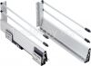 Soft closing kitchen cabinet triple fold slide drawer slide rail heavy