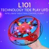 Cheapest L101 Mini Drone For Kid Anti-Collision Remote Control Led UFO Intelligent Induction Quadcopter Aircraft Flying RC Toys