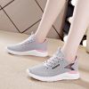 Running shoes lady lace up flat woman casual shoes