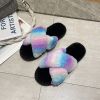 Faux Fur Winter Indoor Ladies House Fluffy Fur Slippers