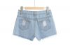 Wholesale women Ripped Denim Short Jeans Vintage Wash Distressed Denim Mom Shorts