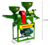 Home use mini combine single phase electric/5hp diesel flour mill rice mill grinding equipment turmeric powder grinder