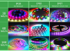 SMD5050 RGB LED Lights Addressable RGB Color Remote Control DC5V 60 LE