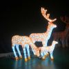 Northyle 3D christmas reindeer sculpture light decoration christmas tree light outdoor decorative led street light