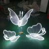 Led butterfly Sculpture Rope Light 3d Street Led Motif Light Train Rope wedding Decoration Outdoor Transparent Luminous