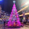 12ft height Outdoor xmas cone tree lighting decoration christmas day celebration waterproof IP68 shopping mall decoration