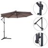 Uplion Sun garden hanging patio umbrella outdoor solar led parasol