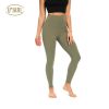 Women's Tummy Control Yoga Pants with Hidden Pocket High Waist Gym Breathable Leggings Textured Booty Tights