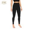 Women's Tummy Control Yoga Pants with Hidden Pocket High Waist Gym Breathable Leggings Textured Booty Tights