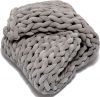 HBest Winter Partner Super Soft Washable Organic Chunky Weighted Blanket Knitted