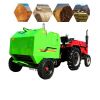 straw crushing baler/ automatic grass crushing packaging machine/ Corn straw and grass wrapper machine with tractor