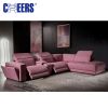 Manwah CHEERS household multifunctional 6 seater sectional fabric power recliner sofa