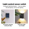 Smart Solar LED Outdoor Light Waterproof Garden Decor Lamps for Balcony Courtyard Street Wall Light Garden Outdoor Lamp