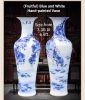 Blue and White Vases on sale in China 