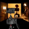 Fomito LED140D 4800mAh Built-in Battery Video Light + DR-E6 Dummy Battery DC Coupler LP-E6 For Canon Cameras