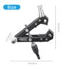 Fomito Super Clamp Universal Multi-Function A-Type Flash Clip with 2X 5/8 Inch Interface Screw & 1x 1/4 Inch Male Screw