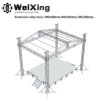 Outside Concert Stage Lifting Tower Heavy Duty Crank Lighting Stand 4.1m Line Array Truss/Gantry Truss