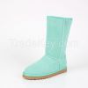 Fashion Botas Mujer Genuine Sheepskin Leather Women's Snow Boots