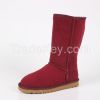 Fashion Botas Mujer Genuine Sheepskin Leather Women's Snow Boots