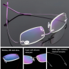 1PC Rimless Reading Glasses Men Women Memory Titanium Presbyopic Eyeglasses High-definition Eyewear Vision Care +1.0~+4.0