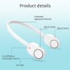 Mini Neck Fan Portable With USB Rechargeable Battery Foldable Air Cooling Hanging Bladeless for Home And Outdoor