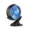 Mini Fan Portable With Clip 4 Blades USB Rechargeable Battery for Home Bedside Table Desk Office School Camping Car Travel 