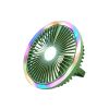 Mini Ceiling Portable USB Fan With Led Light Rechargeable Battery Camping Lamp for Home Office School Gifts Table Desk