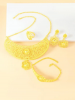 5pcs Hollow Out Flower Decor Jewelry Set