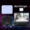 Rechargeable led light dimmable led mini square fill light for makeup photography video lighting