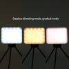 Rechargeable led light dimmable led mini square fill light for makeup photography video lighting