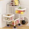 Kitchen Household Multipurpose Adjustable 2 3 4 5 Tier Basket Holder With Pulley For Furit