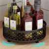 Adjustable Rotating Shelf 360 Degree Kitchen Livingroom Fruits Storage Basket Holder