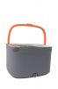 Sobam Dry Wet Self Wringing and Washable Microfiber Spin Mop and Bucket with Self Separation Dirty and Clean Water System Hand Free Washing Mop