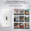Commercial 1000ml Smart Wall Mounted Alcohol Gel Hands Free Soap Dispenser For Public Places