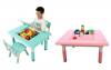 building block children table kids furniture with adjustable height for playing and writing