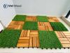 Acacia interlocking wood deck tiles 12 slats