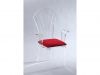 acrylic dining chair arm chair