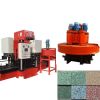 Adjustable thickness automatic terrazzo tile manufacturing and polishing machine