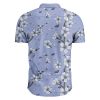  Custom Sublimation Polo Shirt of Flower Pattern with Purple Color 