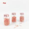 rose gold glass bottle paper clips