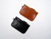 Leather coin pouch wit...
