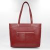 Leather tote bag with ...