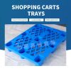 CHANGSHENG HDPE Colorful Plastic Supermarket Small Shopping Cart Supermarket trolley shopping basket four-wheel portable plastic shopping basket convenient shopping cart