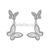 Pearl Shell Double Butterfly earrings